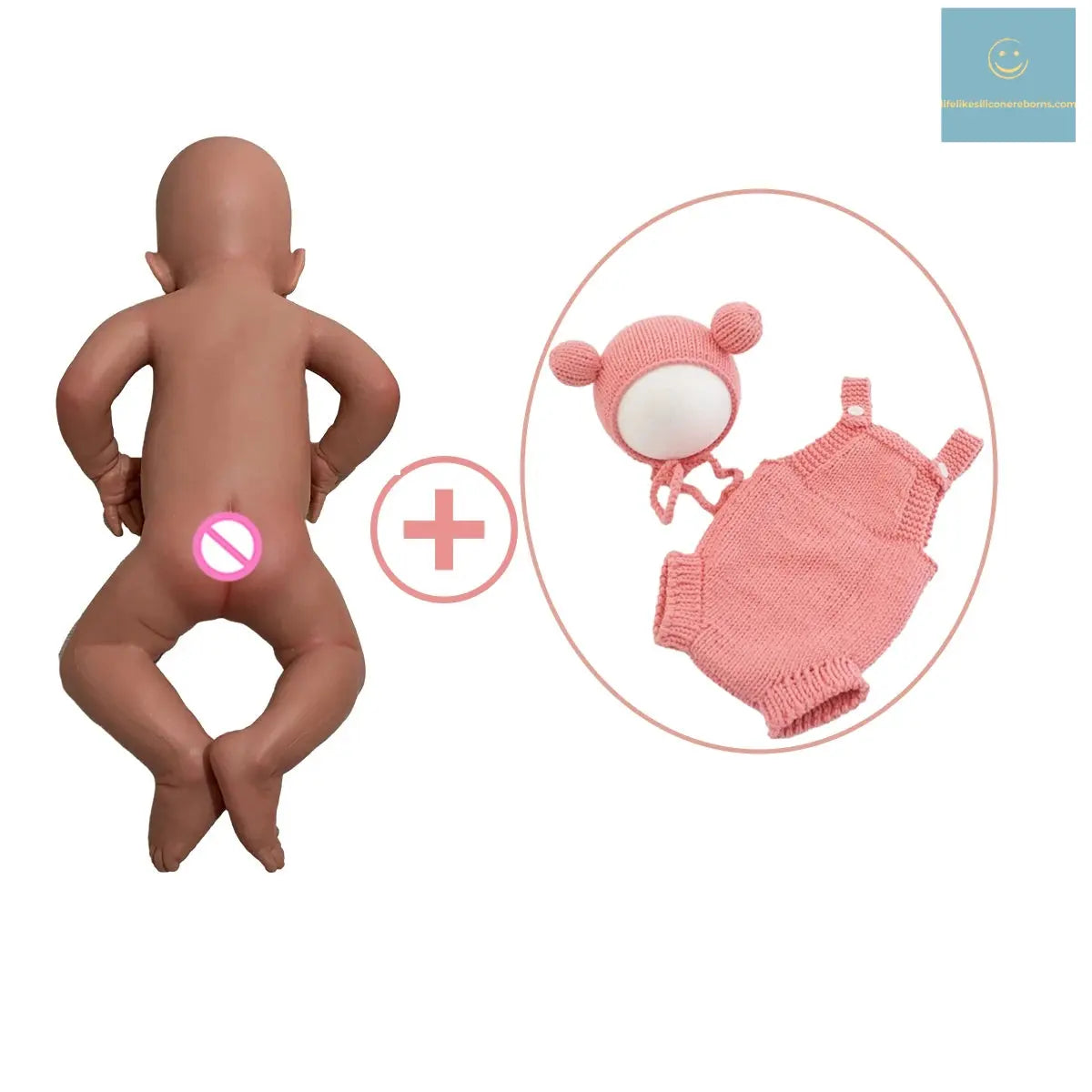 100% Siold Silicone Reborn Baby Dark African Girl 18Inch Collectibles Realistic Soft Waterproof Baby Doll Gift lifelikesiliconereborns.com