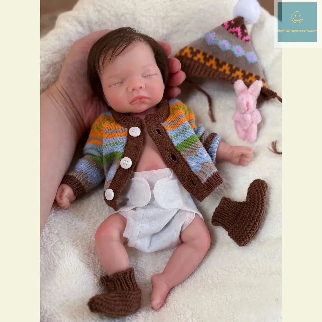 10Inch Waterproof Full Body Solid Silicone bébé reborn Girl Doll With Handmade Rooted Hair Lifelike bébé reborn Doll lifelikesiliconereborns.com