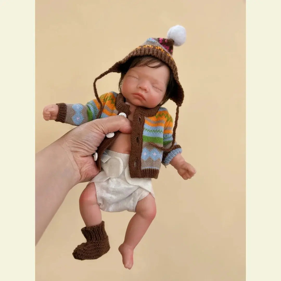 10Inch Waterproof Full Body Solid Silicone bébé reborn Girl Doll With Handmade Rooted Hair Lifelike bébé reborn Doll lifelikesiliconereborns.com