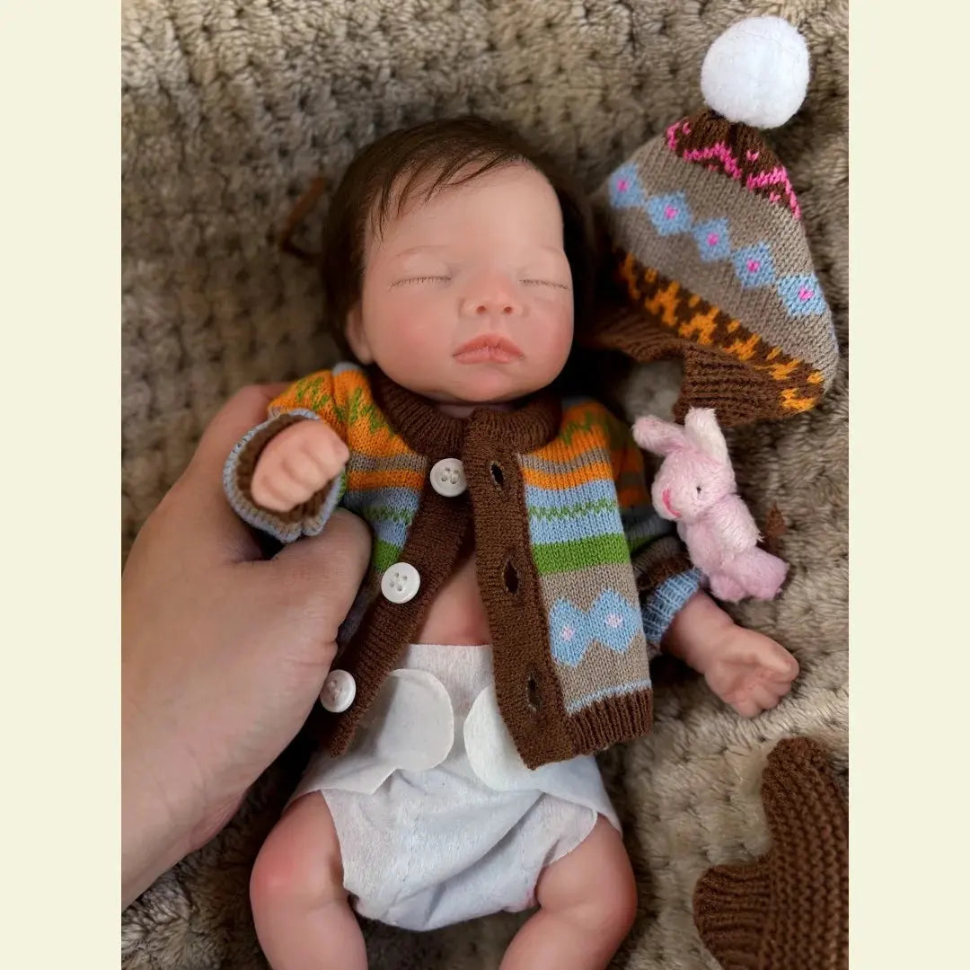 10Inch Waterproof Full Body Solid Silicone bébé reborn Girl Doll With Handmade Rooted Hair Lifelike bébé reborn Doll lifelikesiliconereborns.com