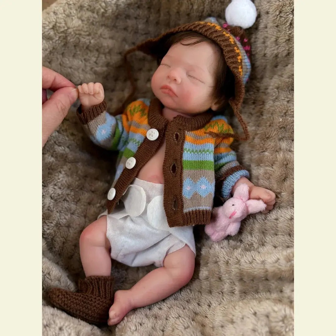 10Inch Waterproof Full Body Solid Silicone bébé reborn Girl Doll With Handmade Rooted Hair Lifelike bébé reborn Doll lifelikesiliconereborns.com
