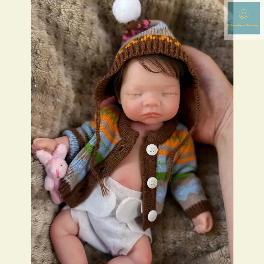 10Inch Waterproof Full Body Solid Silicone bébé reborn Girl Doll With Handmade Rooted Hair Lifelike bébé reborn Doll lifelikesiliconereborns.com