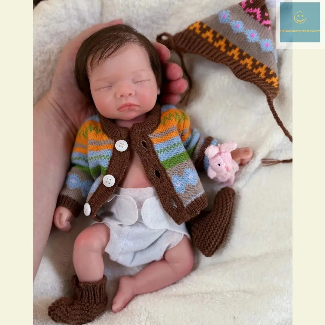 10Inch Waterproof Full Body Solid Silicone bébé reborn Girl Doll With Handmade Rooted Hair Lifelike bébé reborn Doll lifelikesiliconereborns.com