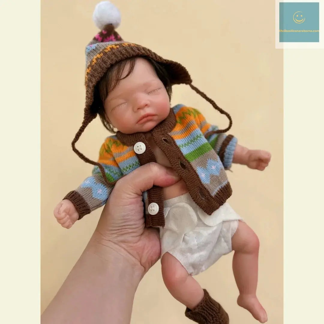 10Inch Waterproof Full Body Solid Silicone bébé reborn Girl Doll With Handmade Rooted Hair Lifelike bébé reborn Doll lifelikesiliconereborns.com