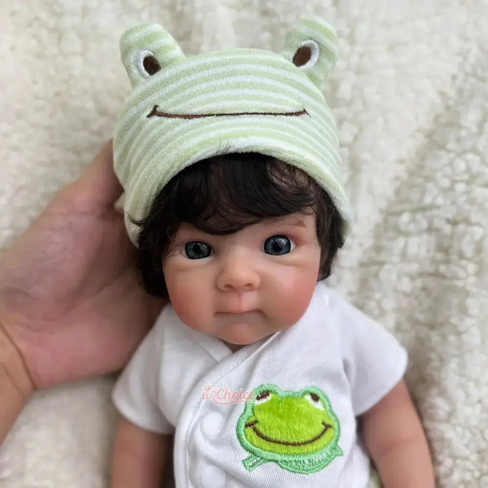 12Inch Micro Baby Girl Bettie Full Body Silicone Reborn Bebe with Rooted Hair Handmade Painted Adorable Doll for Collection Kids lifelikesiliconereborns.com