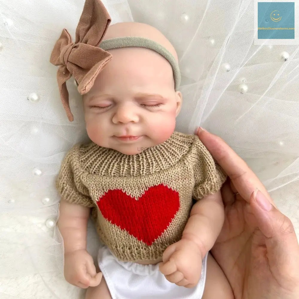 12Inch Mini Realistic Baby Girl Pascale Washable Silicone Reborn Doll with Visible Veins Skin for Kids Toy Birthday Gift lifelikesiliconereborns.com