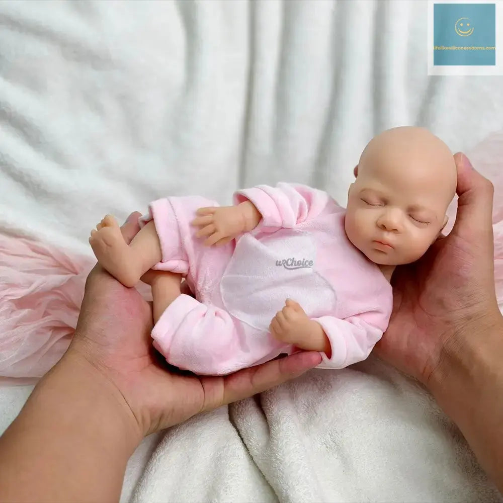 12Inch Mini Silicone Reborn Baby Girl Luna Realistic Detail Features Soft Washable Doll for Educational Collectibles Kids Toy lifelikesiliconereborns.com