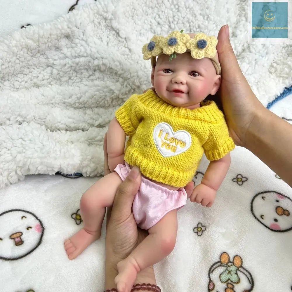 12Inch Preemy Baby Girl Vivienne Full Body Soft Silicone Reborn Doll Realistic Washable 3D Skin Doll as Unique Gift Collection lifelikesiliconereborns.com