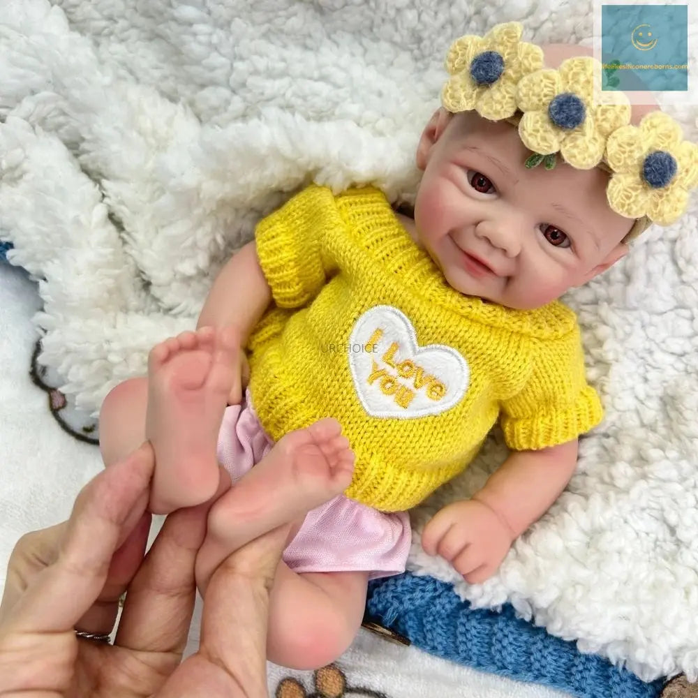 12Inch Preemy Baby Girl Vivienne Full Body Soft Silicone Reborn Doll Realistic Washable 3D Skin Doll as Unique Gift Collection lifelikesiliconereborns.com