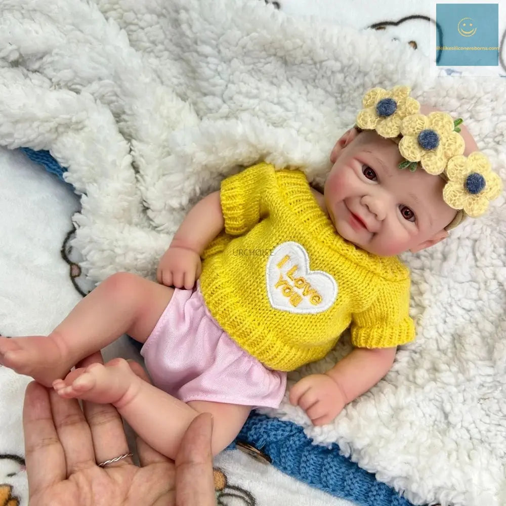 12Inch Preemy Baby Girl Vivienne Full Body Soft Silicone Reborn Doll Realistic Washable 3D Skin Doll as Unique Gift Collection lifelikesiliconereborns.com