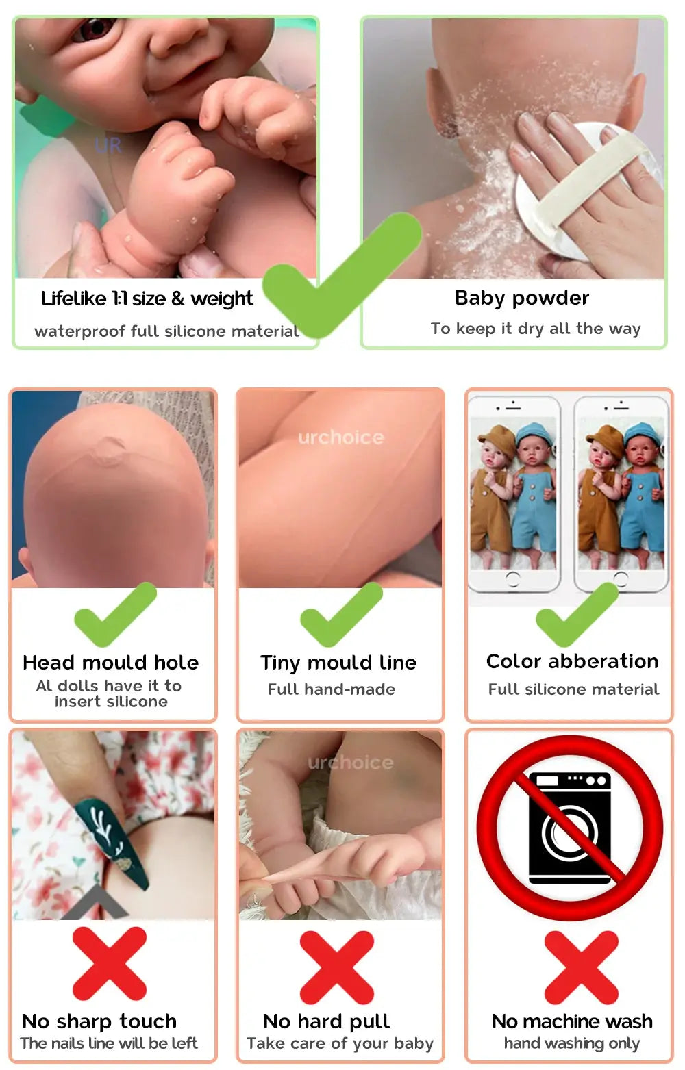 12Inch Preemy Baby Girl Vivienne Full Body Soft Silicone Reborn Doll Realistic Washable 3D Skin Doll as Unique Gift Collection lifelikesiliconereborns.com
