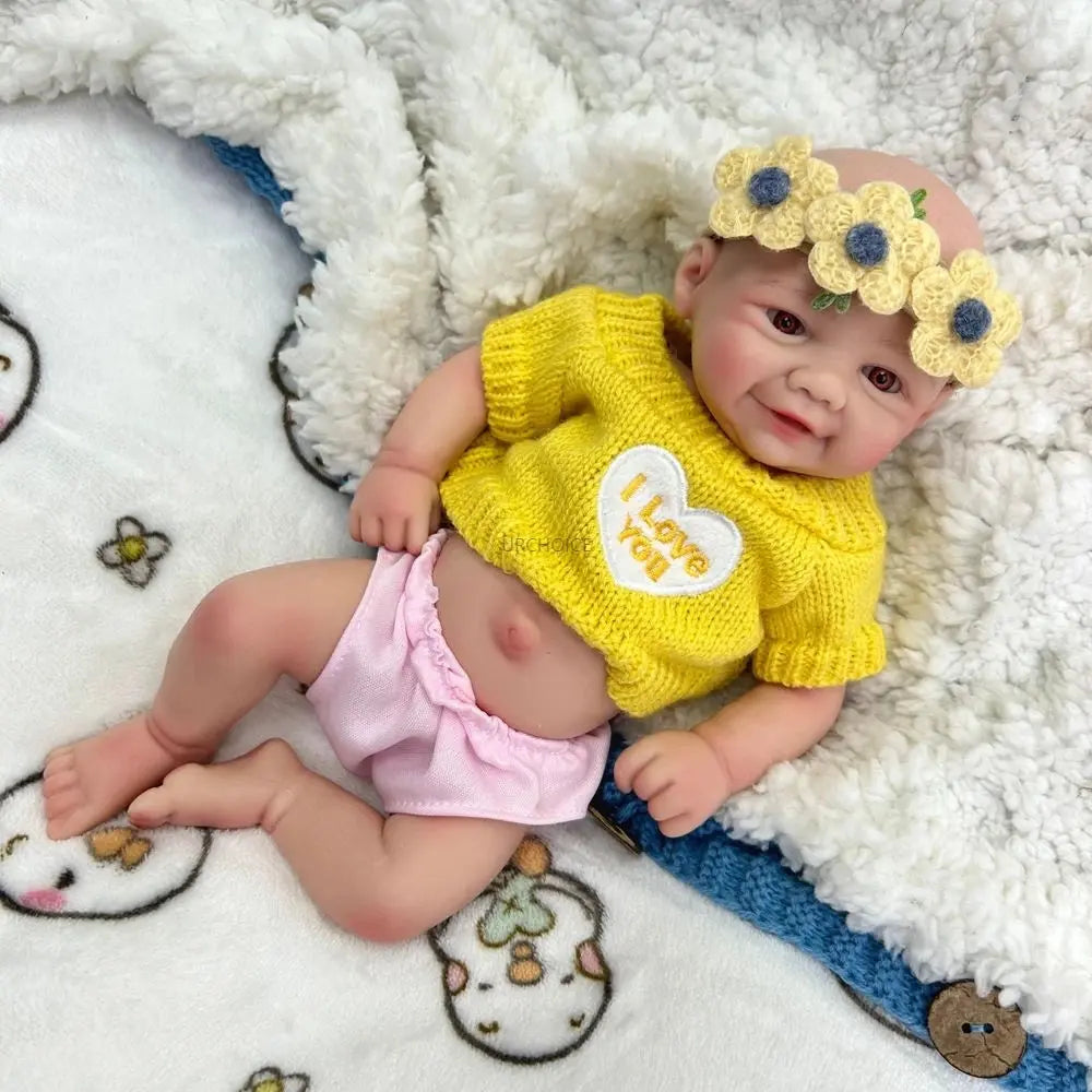 12Inch Preemy Baby Girl Vivienne Full Body Soft Silicone Reborn Doll Realistic Washable 3D Skin Doll as Unique Gift Collection lifelikesiliconereborns.com
