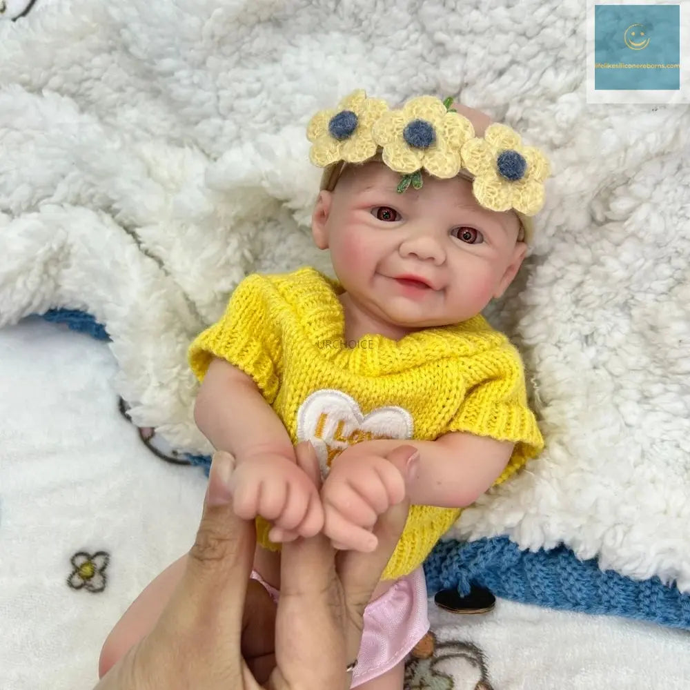 12Inch Preemy Baby Girl Vivienne Full Body Soft Silicone Reborn Doll Realistic Washable 3D Skin Doll as Unique Gift Collection lifelikesiliconereborns.com