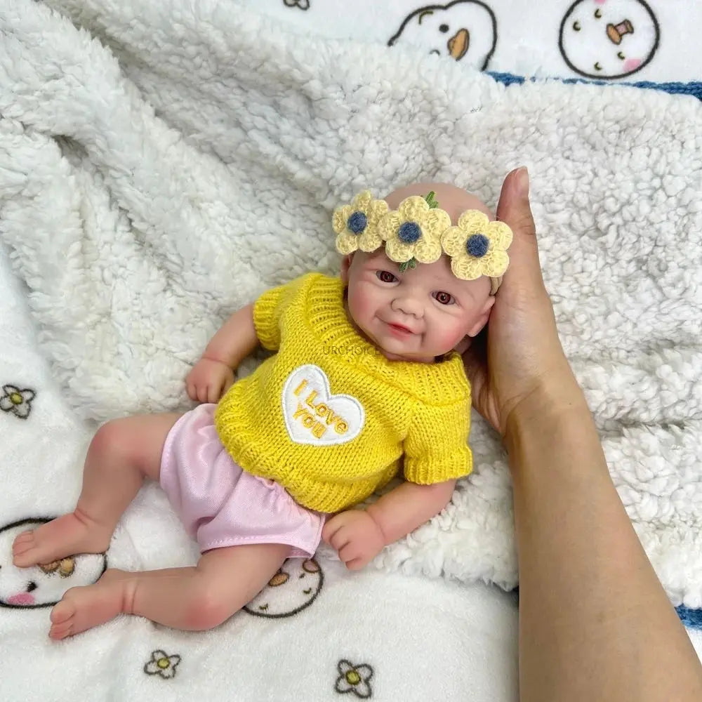 12Inch Preemy Baby Girl Vivienne Full Body Soft Silicone Reborn Doll Realistic Washable 3D Skin Doll as Unique Gift Collection lifelikesiliconereborns.com