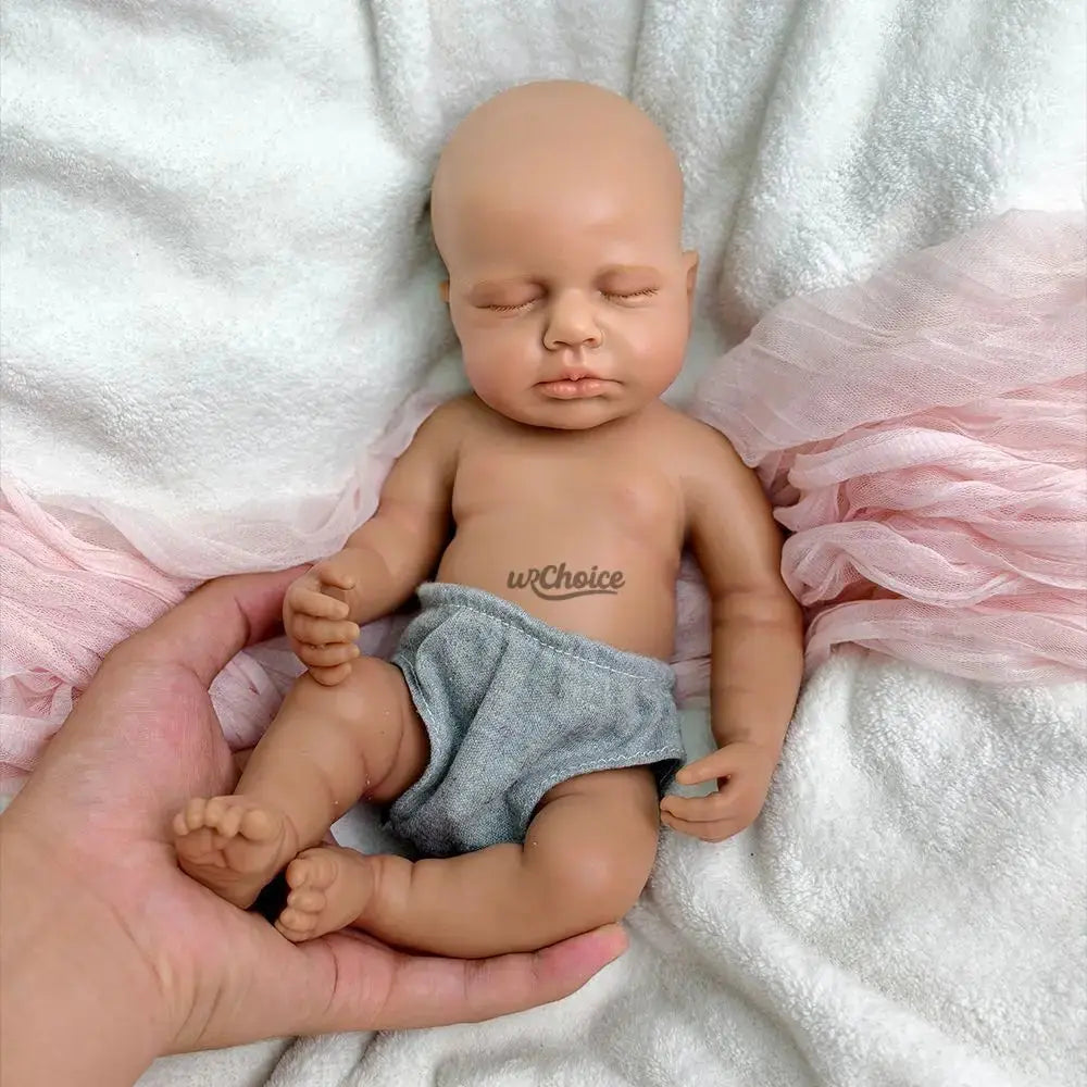 12Inch Whole Body Soft Silicone Reborn Baby Boy Handmade Painted Dark Baby Dolls For Kids Toys Artwork Gift Collection lifelikesiliconereborns.com
