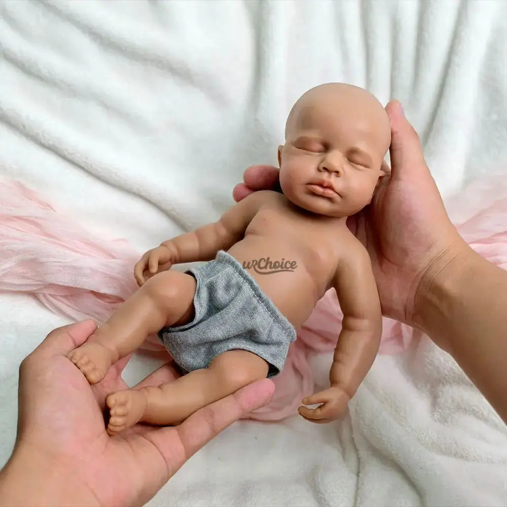 12Inch Whole Body Soft Silicone Reborn Baby Boy Handmade Painted Dark Baby Dolls For Kids Toys Artwork Gift Collection lifelikesiliconereborns.com