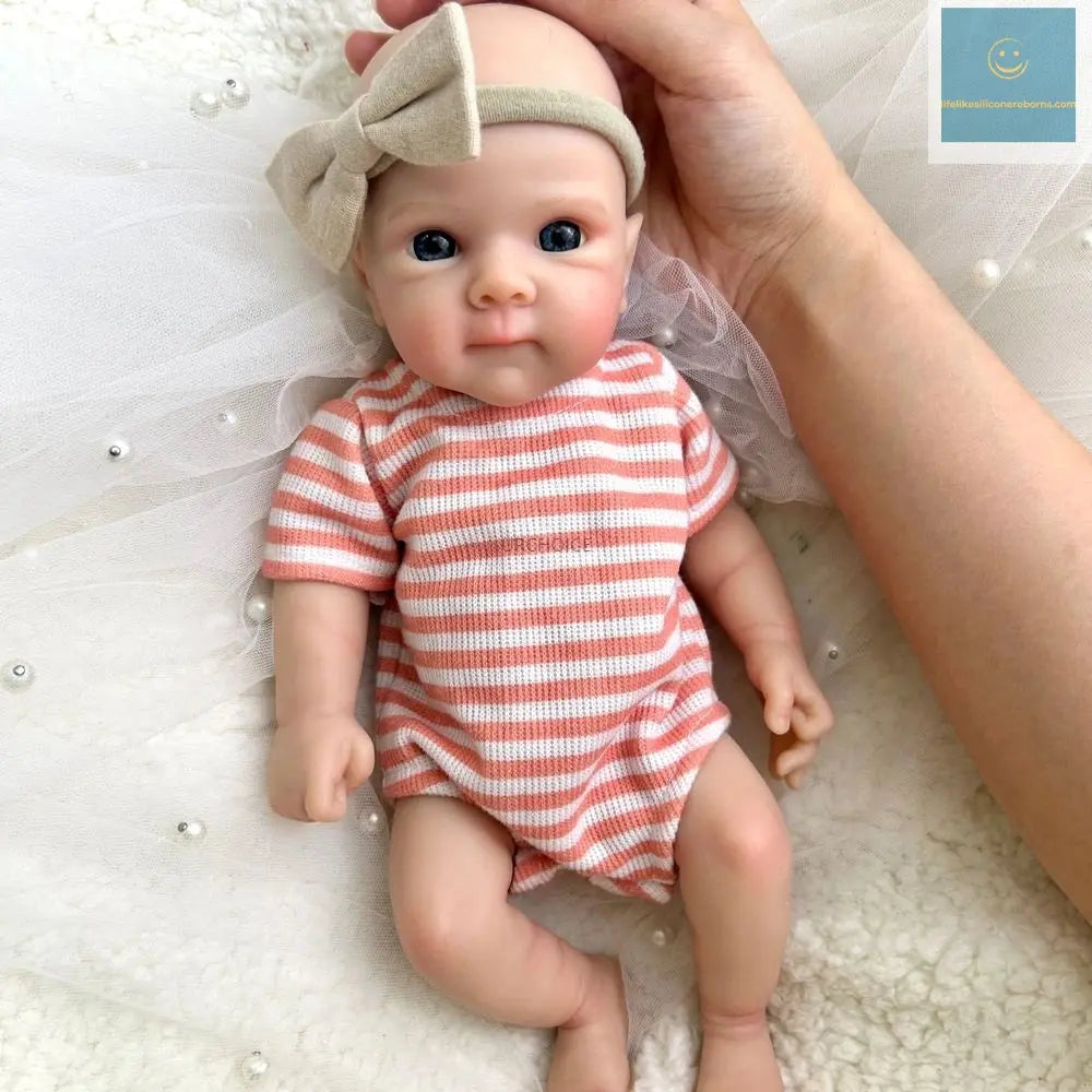 12" Lifelike Silicone Reborn Baby Girl Bettie With Rooted Hair Soft Realistic Newborn Doll For Art Collection Gift Kids Toy lifelikesiliconereborns.com