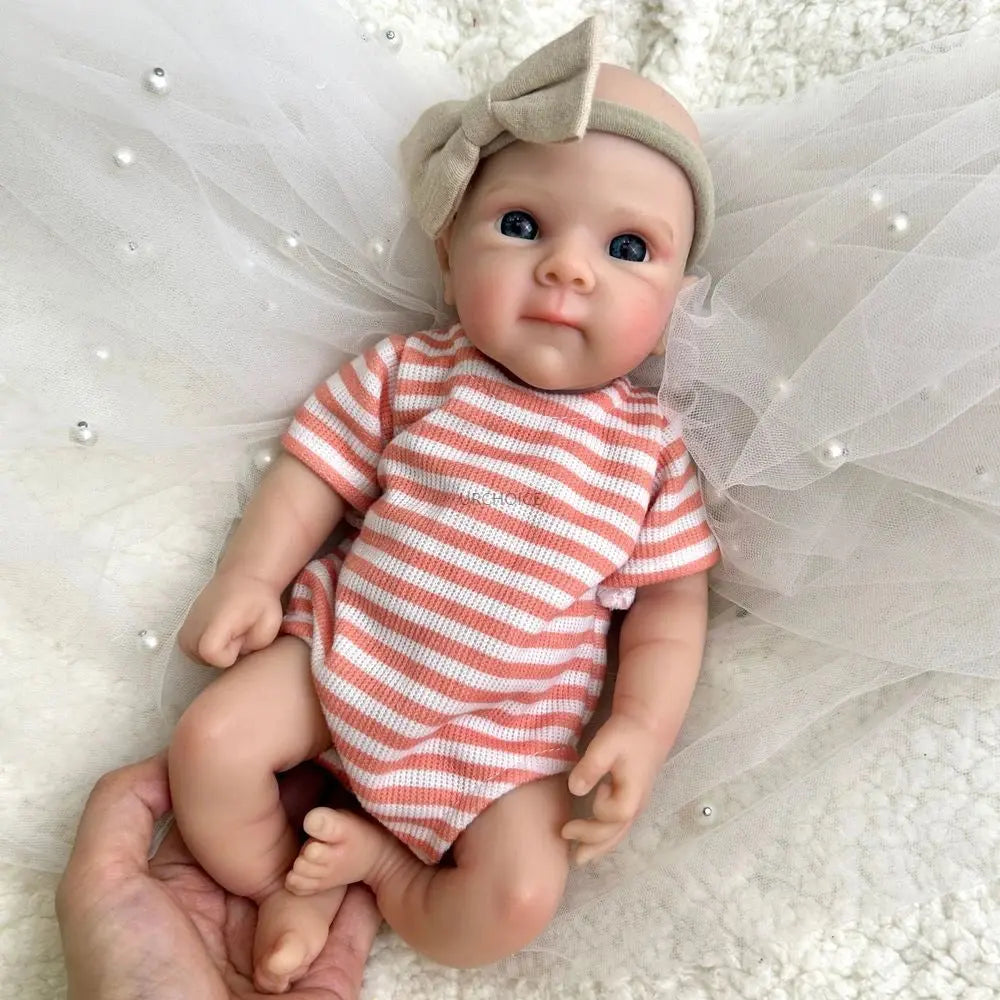 12" Lifelike Silicone Reborn Baby Girl Bettie With Rooted Hair Soft Realistic Newborn Doll For Art Collection Gift Kids Toy lifelikesiliconereborns.com