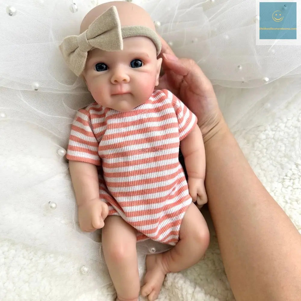 12" Lifelike Silicone Reborn Baby Girl Bettie With Rooted Hair Soft Realistic Newborn Doll For Art Collection Gift Kids Toy lifelikesiliconereborns.com