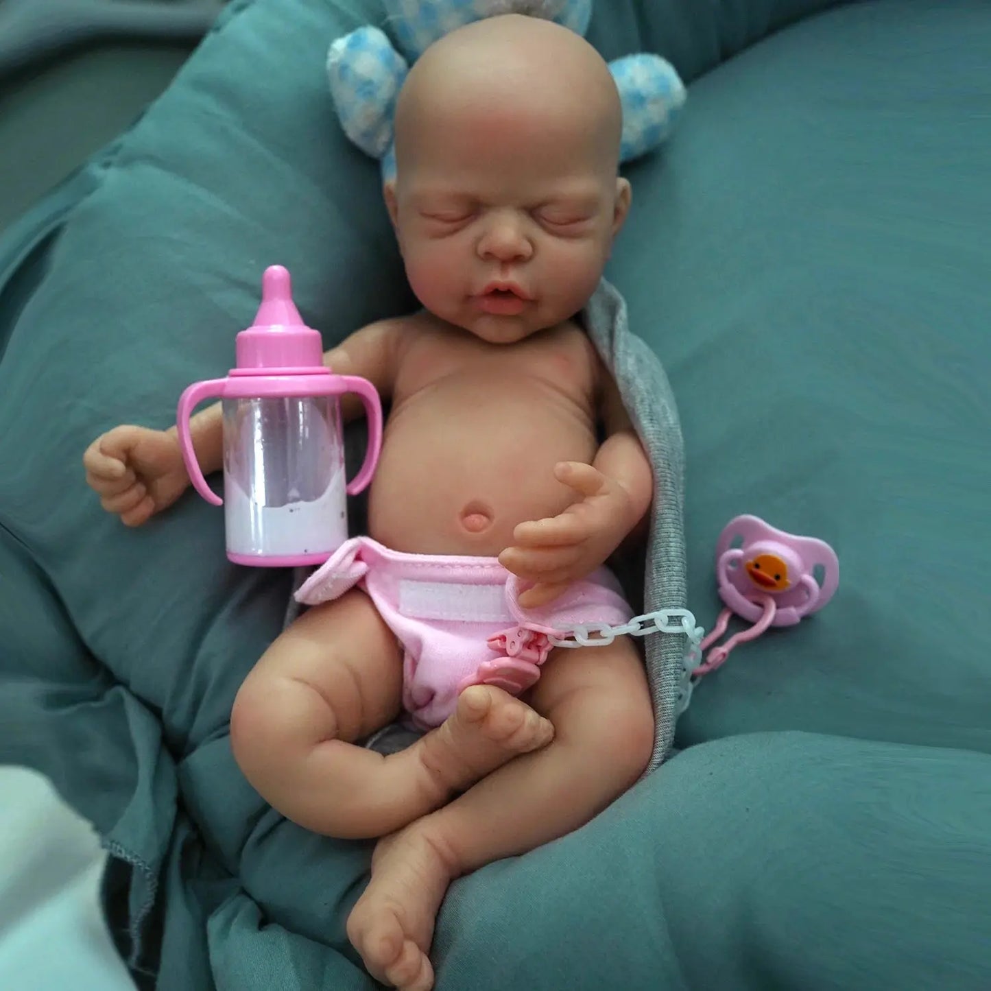 12" Micro Preemie Full Body Silicone Baby Doll Girl "Nova" Lifelike Reborn Doll Surprice Children Anti-Stress lifelikesiliconereborns.com