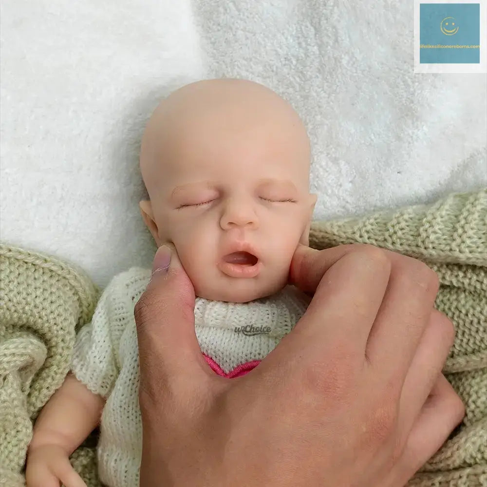 12inch Loulou Realistic Silicone Reborn Baby Girl with Soft Washable Body Can Open Mouth for Kids Toy Christmas Gift lifelikesiliconereborns.com
