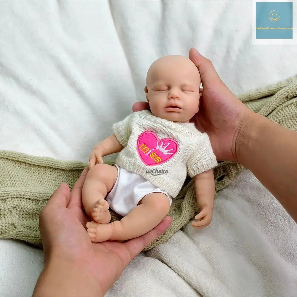 12inch Loulou Realistic Silicone Reborn Baby Girl with Soft Washable Body Can Open Mouth for Kids Toy Christmas Gift lifelikesiliconereborns.com