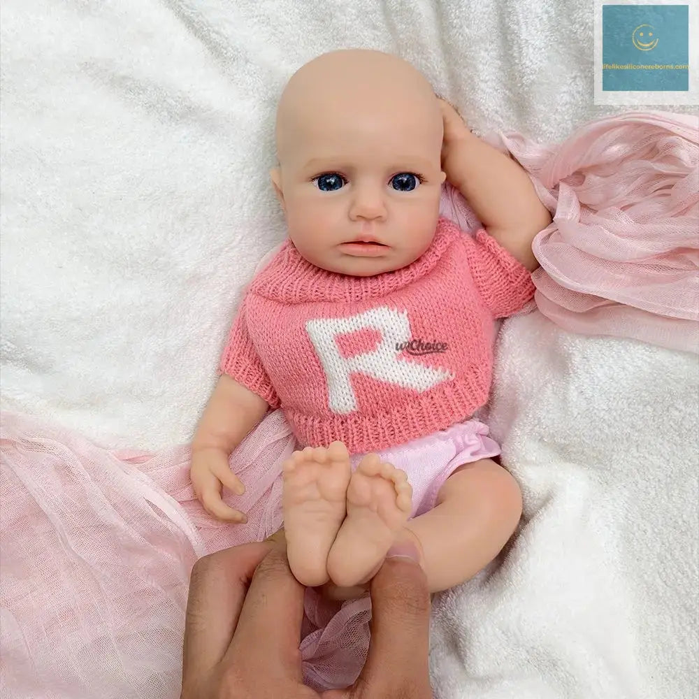 12inch Loulou Realistic Silicone Reborn Baby Girl with Soft Washable Body Can Open Mouth for Kids Toy Christmas Gift lifelikesiliconereborns.com