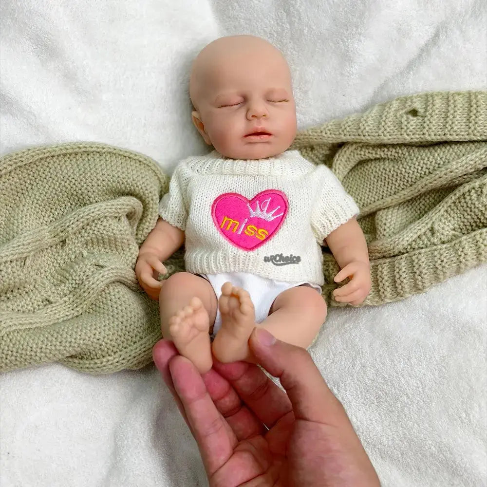 12inch Loulou Realistic Silicone Reborn Baby Girl with Soft Washable Body Can Open Mouth for Kids Toy Christmas Gift lifelikesiliconereborns.com