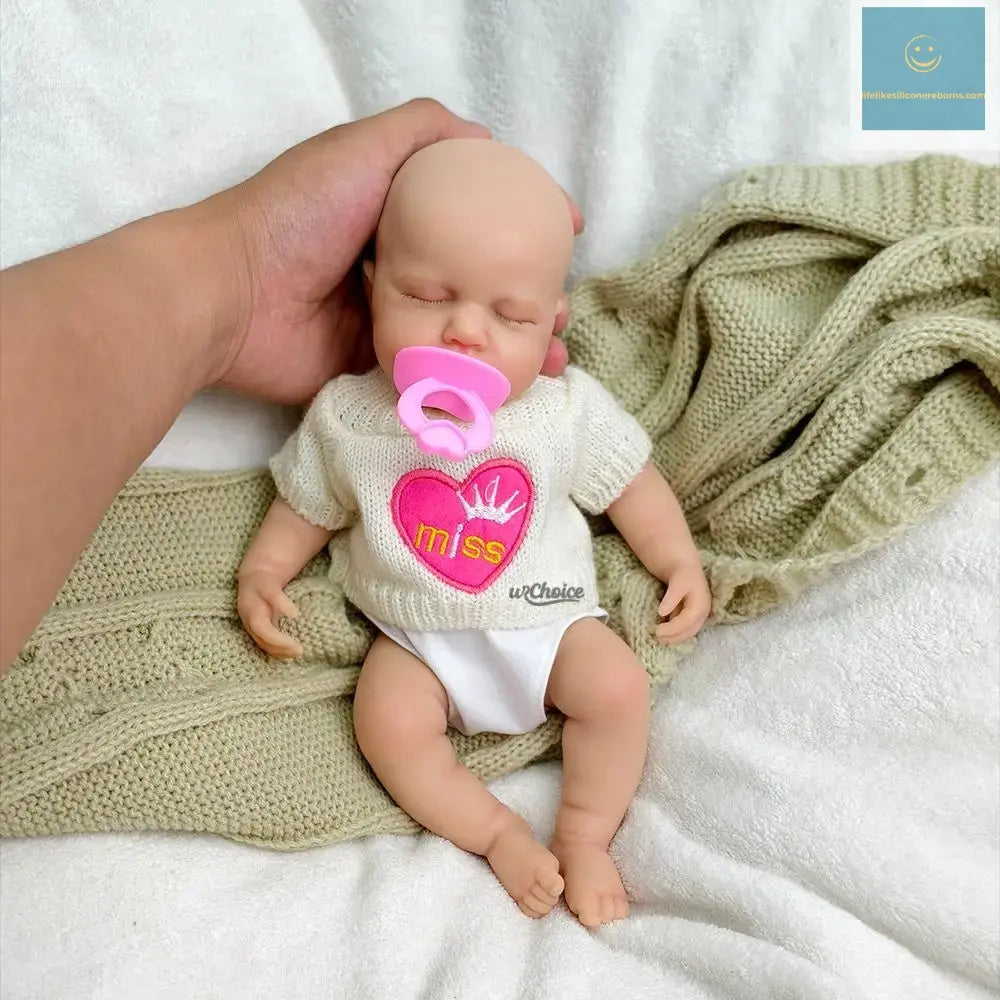 12inch Loulou Realistic Silicone Reborn Baby Girl with Soft Washable Body Can Open Mouth for Kids Toy Christmas Gift lifelikesiliconereborns.com