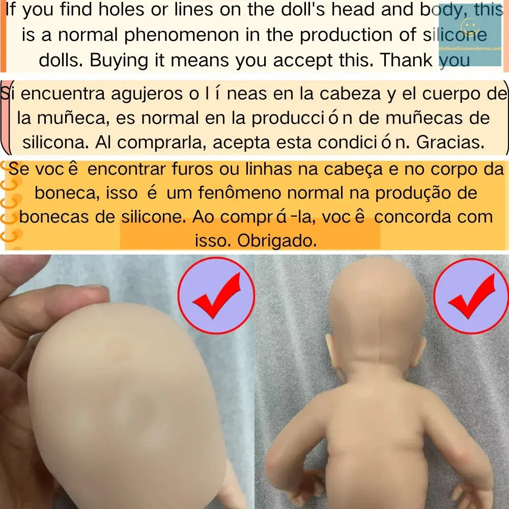 13 Inch Mini Reborn Baby Doll Meadow Girl Full Solid Silicone Doll Washable Body Doll Silicone Toy Christmas Gift lifelikesiliconereborns.com