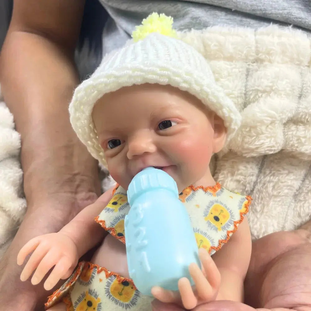 13 Inch Mini Reborn Boy Or Girl Full Silicone Reborn Baby Doll Charlie Washable Body Soft Silicone Doll Birthday Christmas Gift lifelikesiliconereborns.com