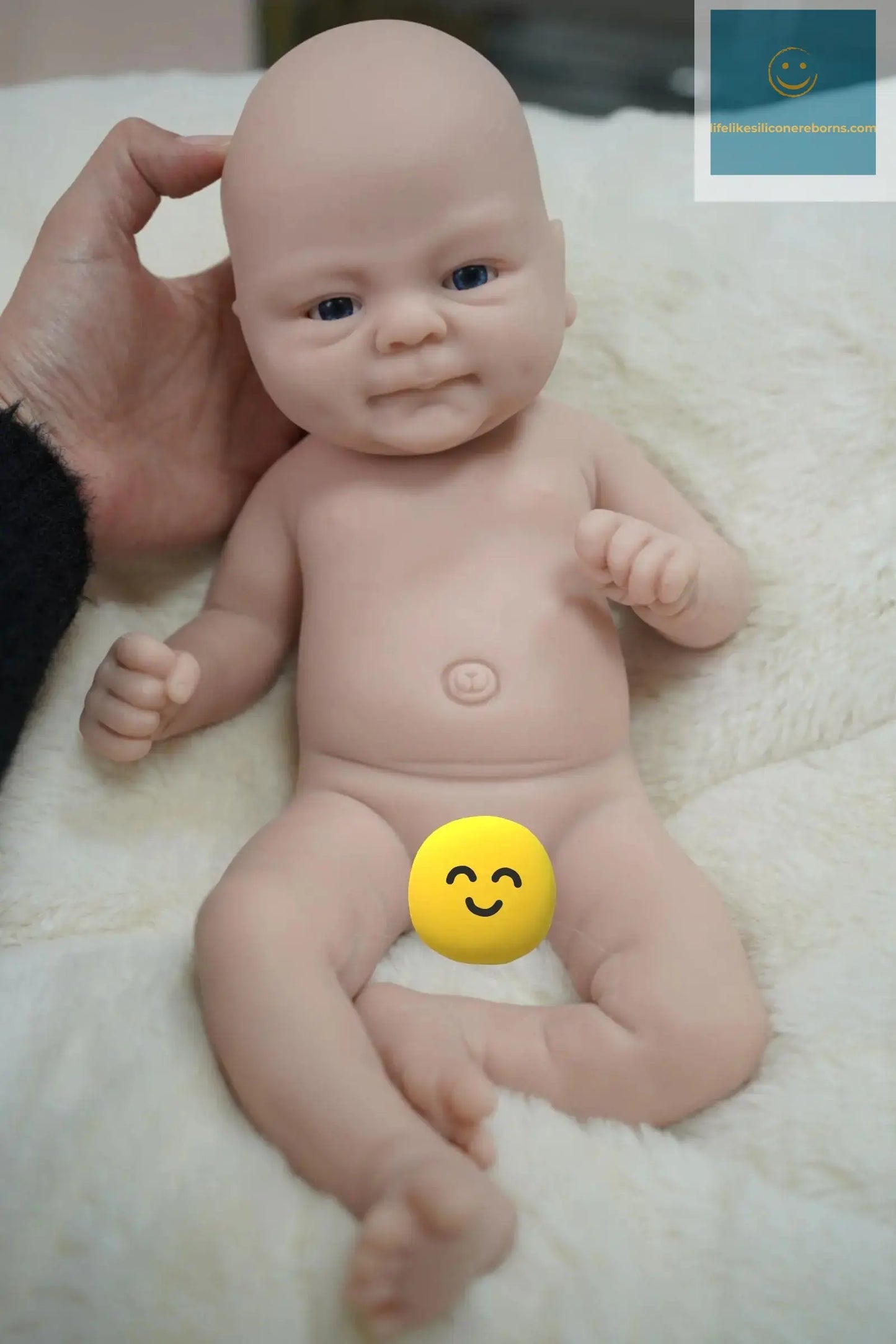14 Inch Full Silicone Reborn Baby Dolls Boy Girl UnPainted Blank DIY Toy Doll For kids Gift lifelikesiliconereborns.com