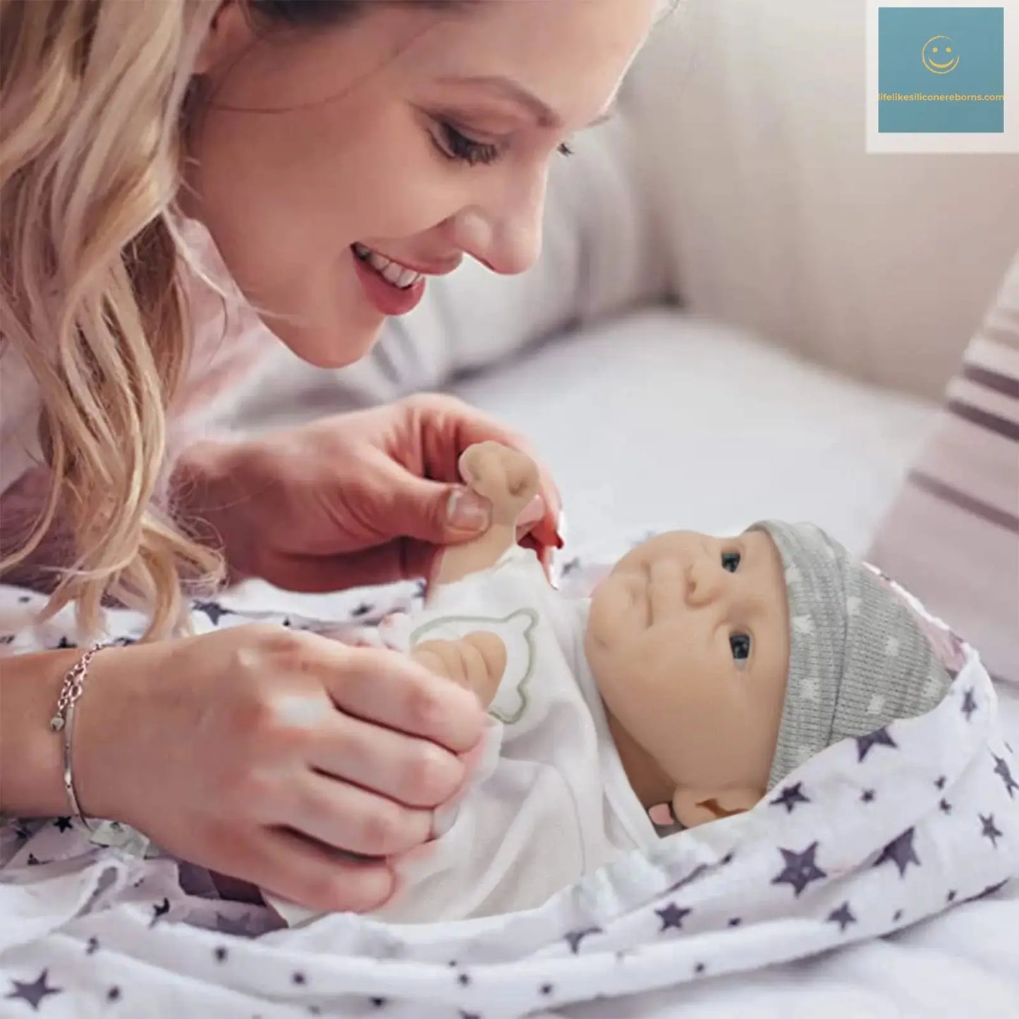 14 Inch Full Silicone Reborn Baby Dolls Boy Girl UnPainted Blank DIY Toy Doll For kids Gift lifelikesiliconereborns.com