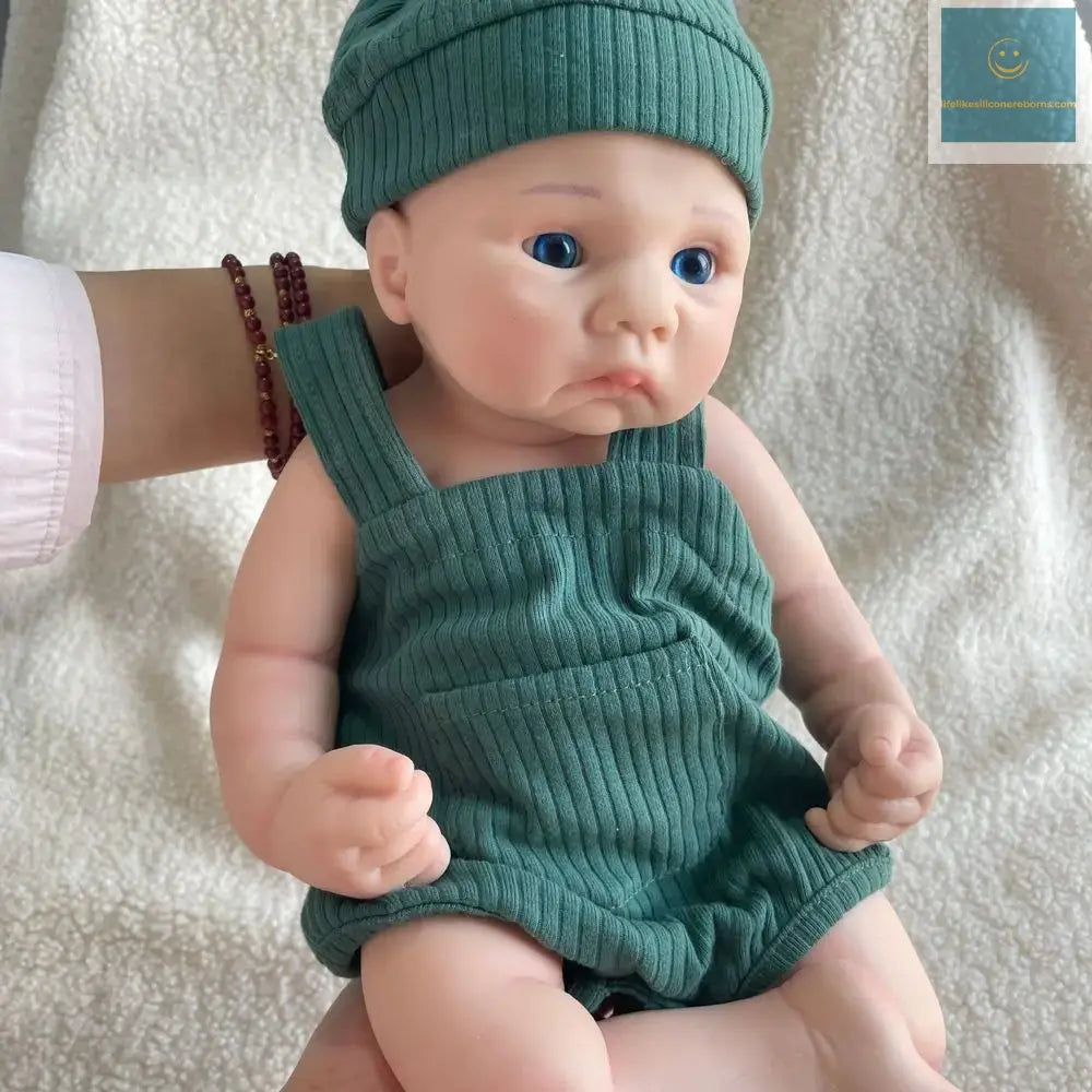 16 Inch Lifelike Full Body Soft Silicone Reborn Baby Boy with Blue Eyes 3D Skin Realistic Newborn Dolls Collectibles Kids Toy lifelikesiliconereborns.com
