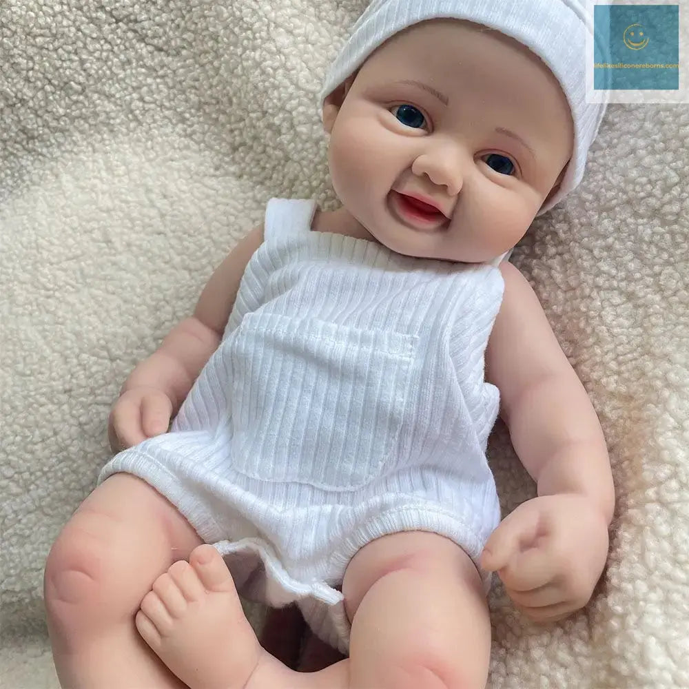 16 Inch Preemie Realistic Silicone Reborn Baby Girl Blue Eyes Soft Newborn 3D Skin Rebirth Doll Kids Toy Birthday Gift lifelikesiliconereborns.com