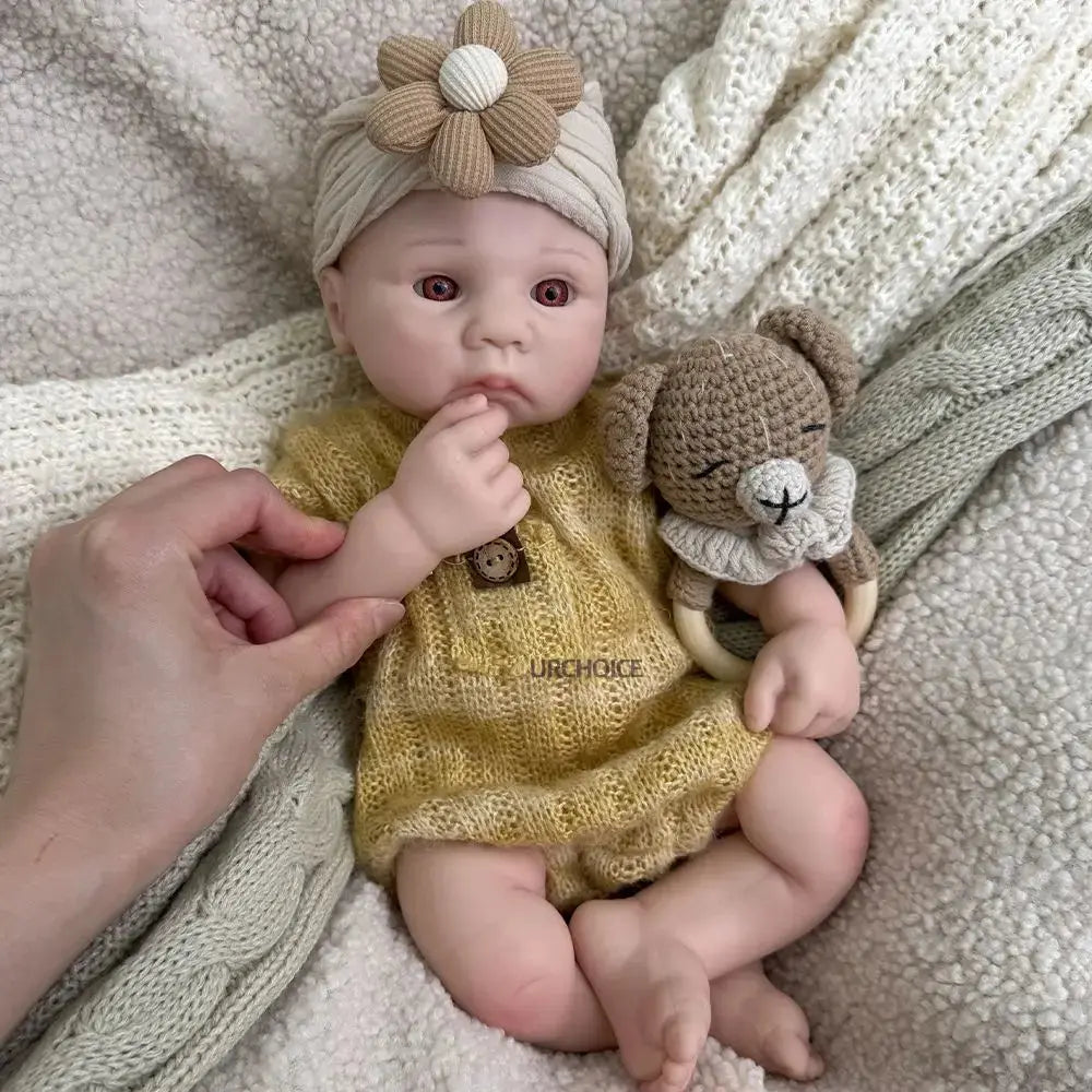16Inch Dark Skin Realistic Full Body Silicone Reborn Baby Boy Waterproof Doll Gift for Therapy Collecting & Display lifelikesiliconereborns.com