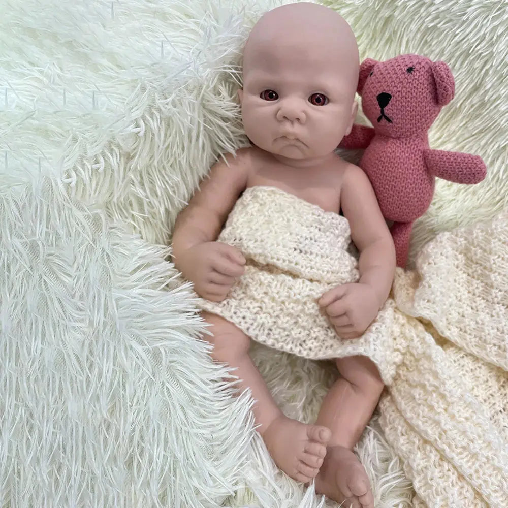 16Inch Dark Skin Realistic Full Body Silicone Reborn Baby Boy Waterproof Doll Gift for Therapy Collecting & Display lifelikesiliconereborns.com