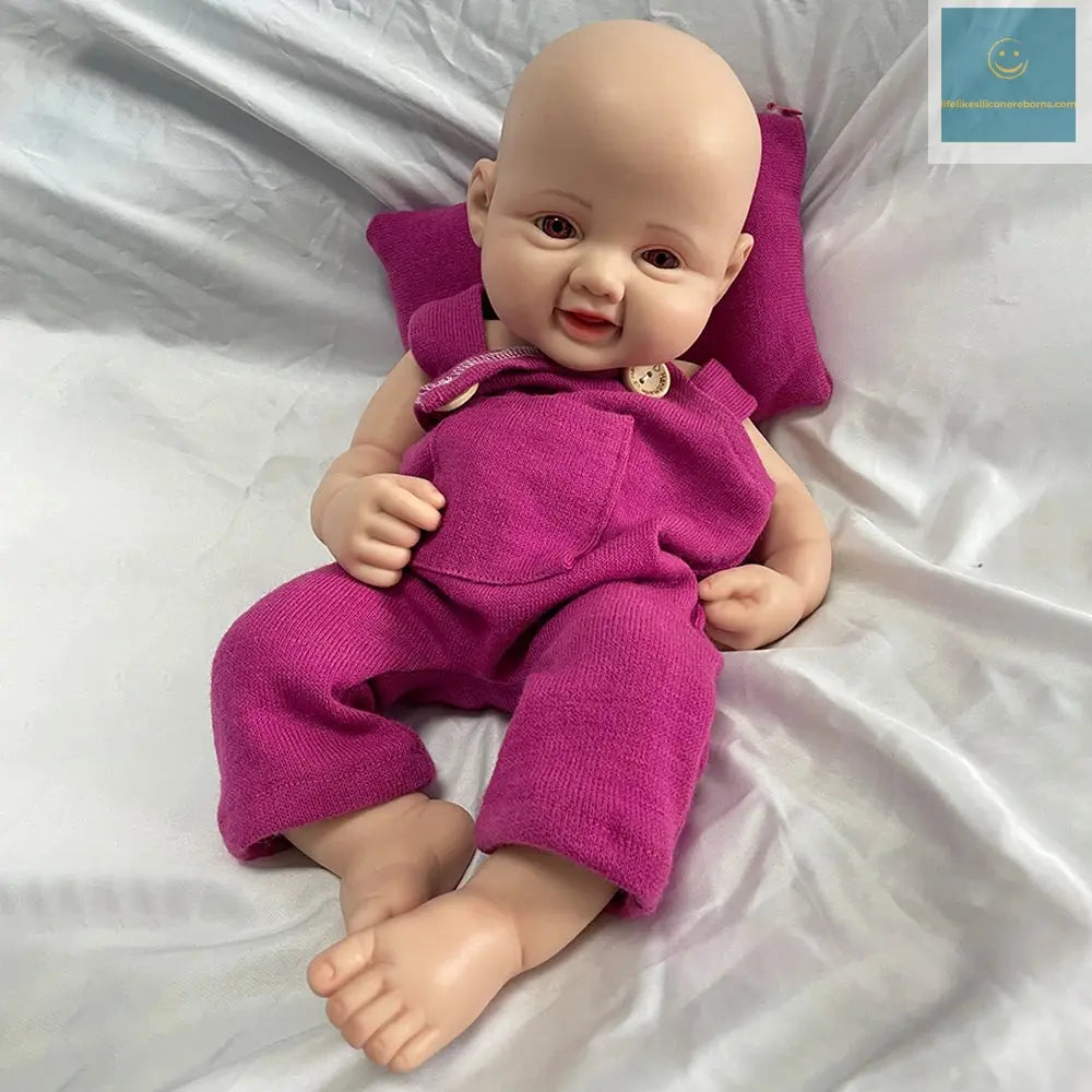 16Inch Preemy Girl 100% Soild Platinum Silicone Reborn Baby Doll Soft Waterproof Newborn Companion Collector Toys Gift lifelikesiliconereborns.com