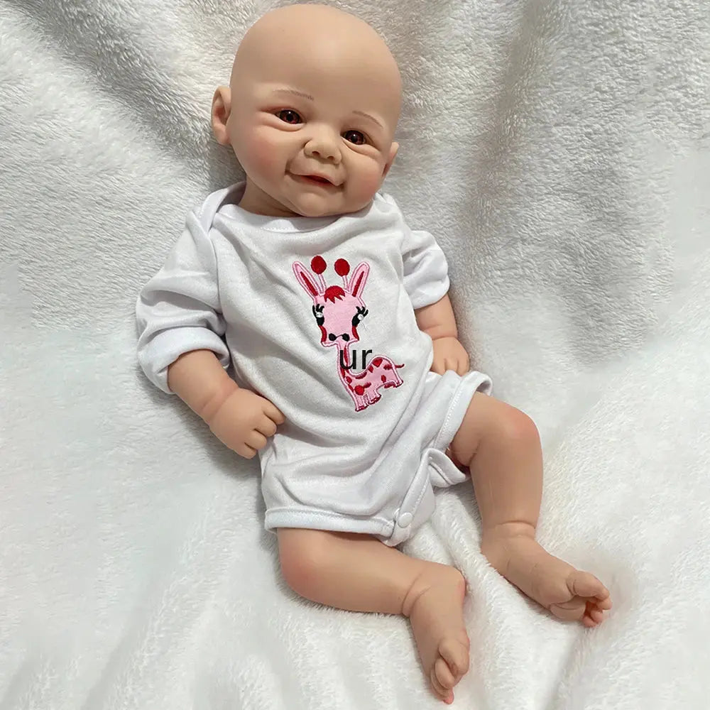 16" Cuddly Full Body Platinum Silicone Reborn Baby Girl Handmade Artist Paint Soft Washable Rebirth Doll Christmas Gift lifelikesiliconereborns.com