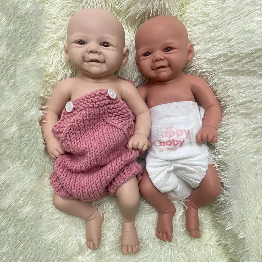 16" Cuddly Full Body Platinum Silicone Reborn Baby Girl Handmade Artist Paint Soft Washable Rebirth Doll Christmas Gift lifelikesiliconereborns.com