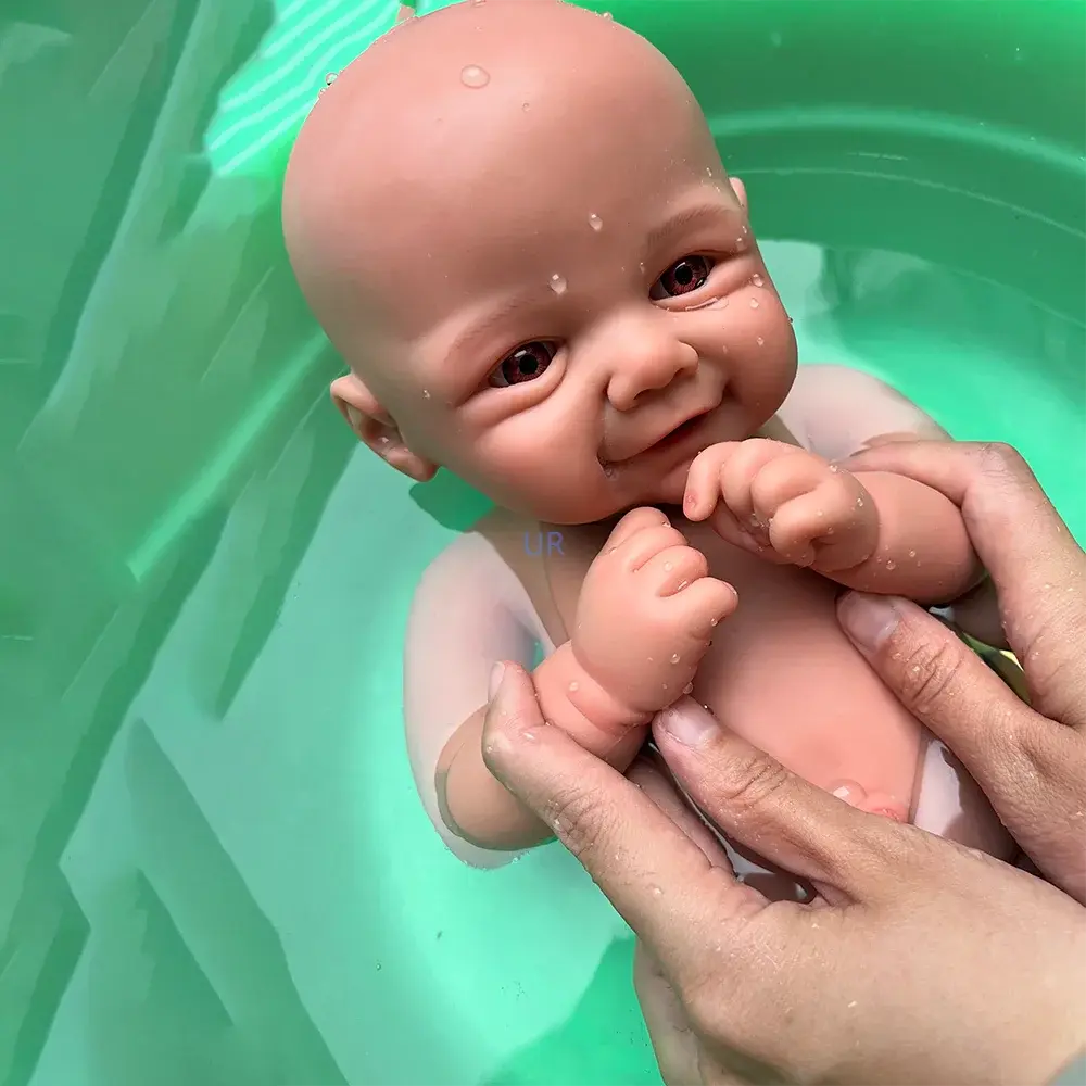 16" Cuddly Full Body Platinum Silicone Reborn Baby Girl Handmade Artist Paint Soft Washable Rebirth Doll Christmas Gift lifelikesiliconereborns.com