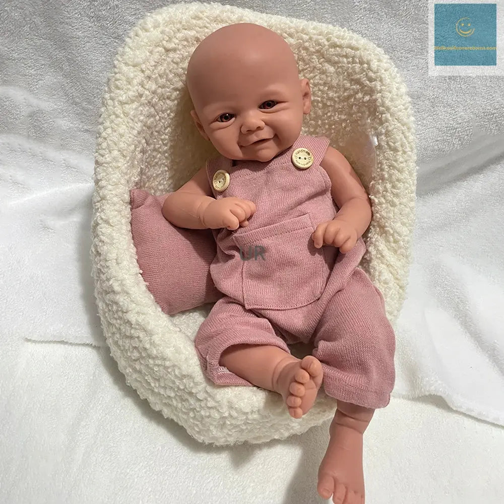 16" Cuddly Full Body Platinum Silicone Reborn Baby Girl Handmade Artist Paint Soft Washable Rebirth Doll Christmas Gift lifelikesiliconereborns.com