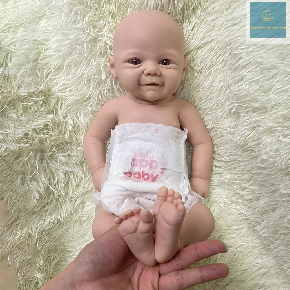 16" Cuddly Full Body Platinum Silicone Reborn Baby Girl Handmade Artist Paint Soft Washable Rebirth Doll Christmas Gift lifelikesiliconereborns.com