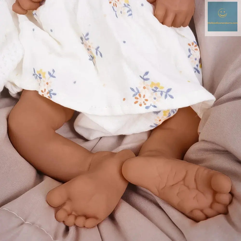 17.5-inch full body silicone lifelike sleeping baby, great value birthday gift for babies lifelikesiliconereborns.com