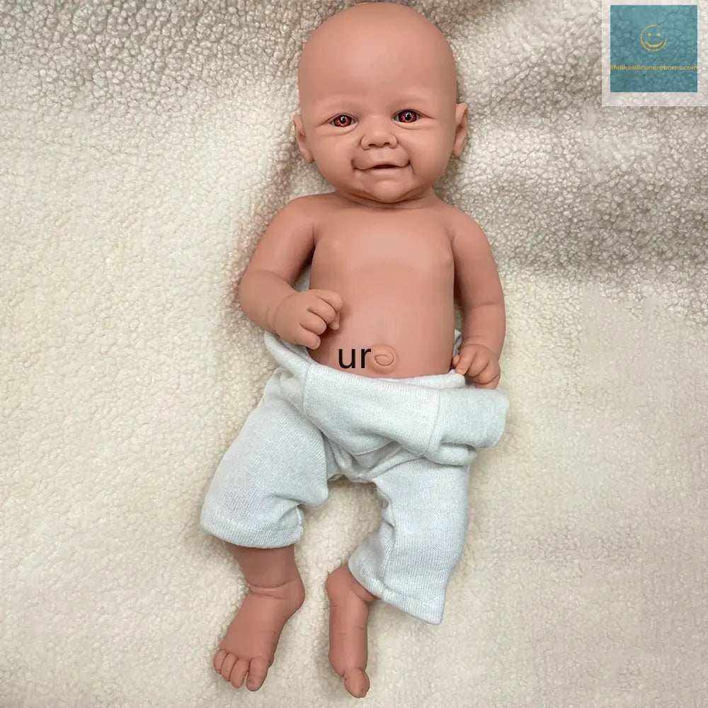 17Inch 43cm Handmade Painted Full Body Silicone Reborn Baby Soft Lifelike Newborn Flexible Reborn Girl Doll Collectibles Toys lifelikesiliconereborns.com