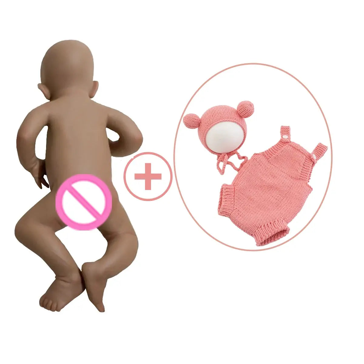 17Inch 43cm Unpainted Full Body Silicone Reborn Baby Girl Dolls Lifelike Newborn Bebe Soft Handmade Dolls for Children Gift Toys lifelikesiliconereborns.com