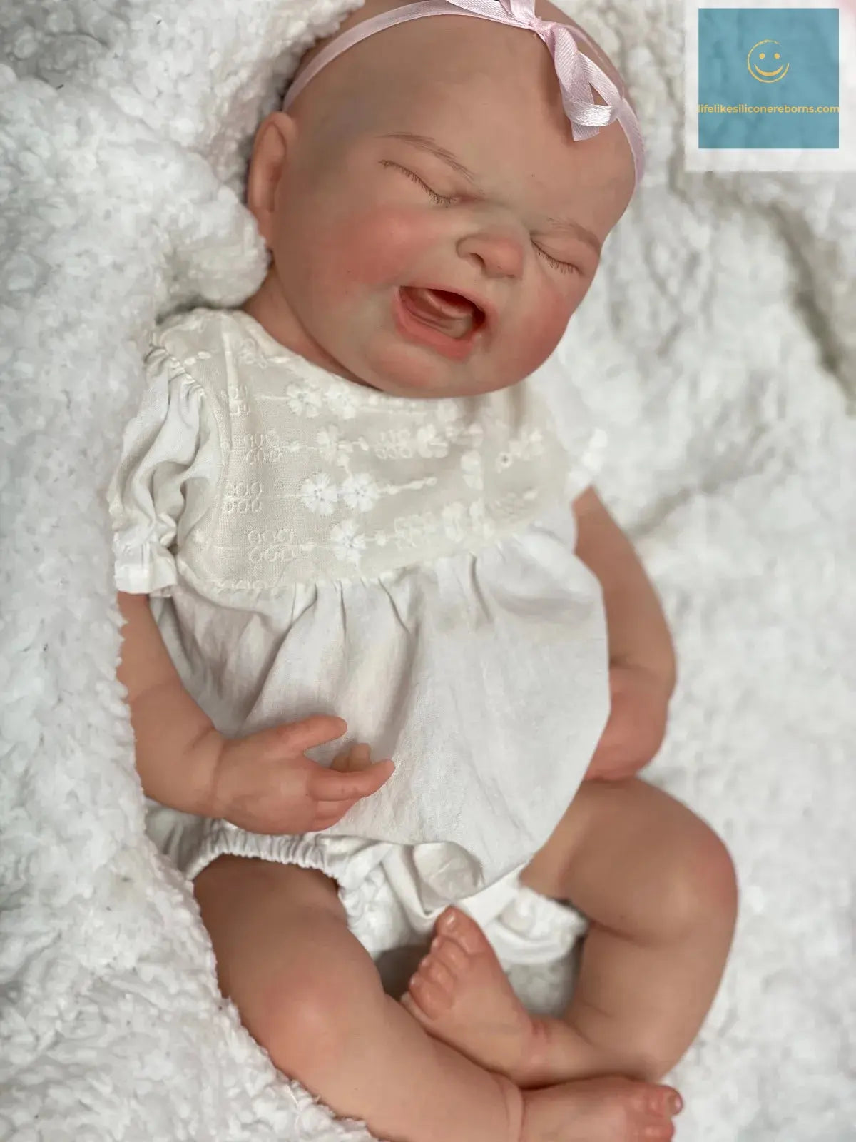 18Inch Crying Bebe Painted/Unpainted Full Solid Slicone Girl Reborn Doll Realistic Newborn Baby Doll Toy For Gifts Muñeca Reborn lifelikesiliconereborns.com