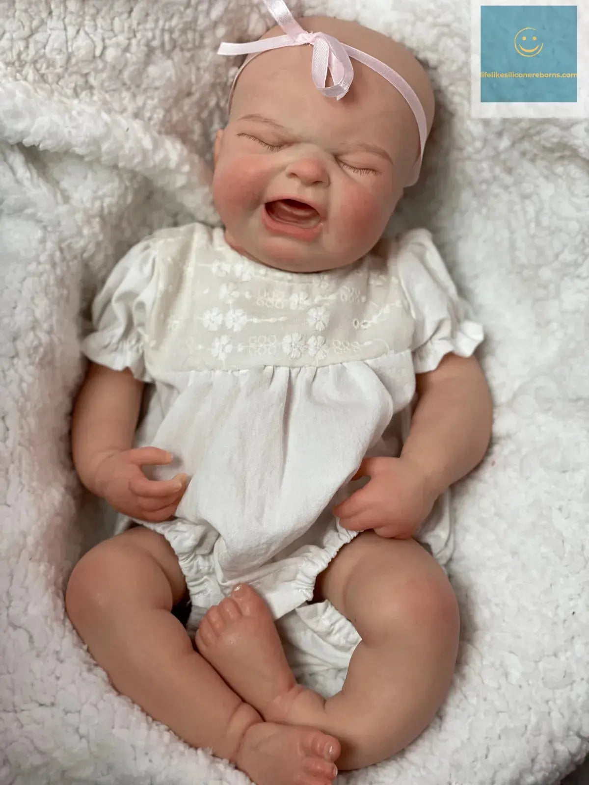 18Inch Crying Bebe Painted/Unpainted Full Solid Slicone Girl Reborn Doll Realistic Newborn Baby Doll Toy For Gifts Muñeca Reborn lifelikesiliconereborns.com