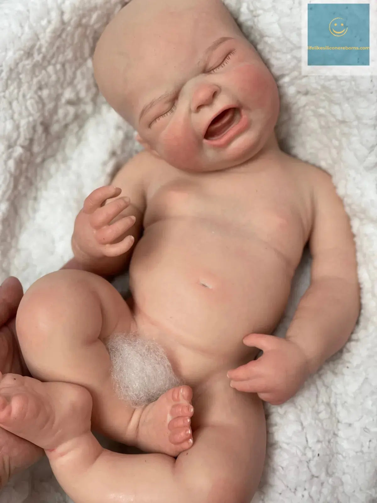 18Inch Crying Bebe Painted/Unpainted Full Solid Slicone Girl Reborn Doll Realistic Newborn Baby Doll Toy For Gifts Muñeca Reborn lifelikesiliconereborns.com