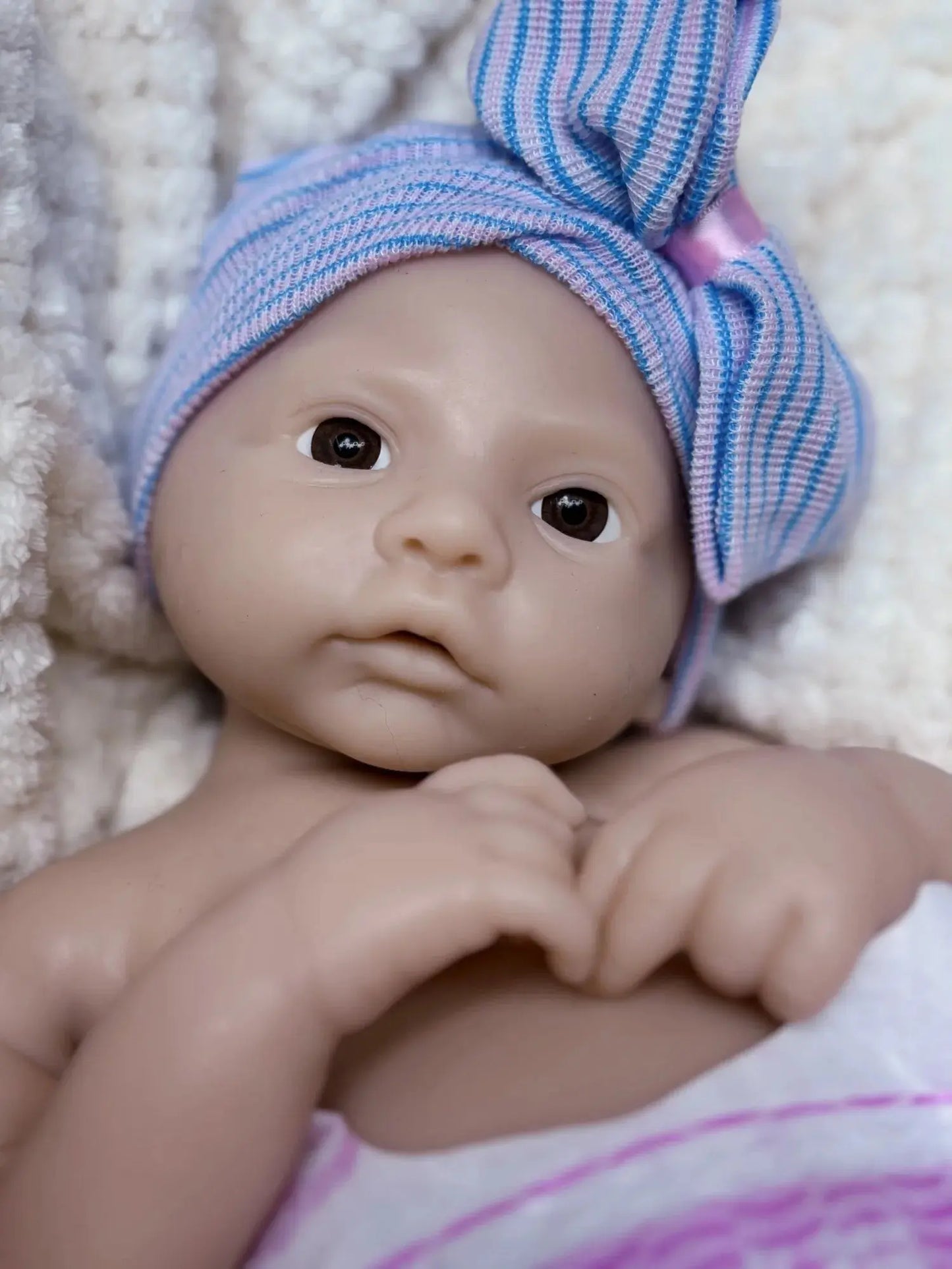 18Inch Open Mouth Meadow Bebe Unpainted Solid Silicone Bebe Girl Handmade Reborn Baby Doll Waterproof Newborn Doll Toy lifelikesiliconereborns.com